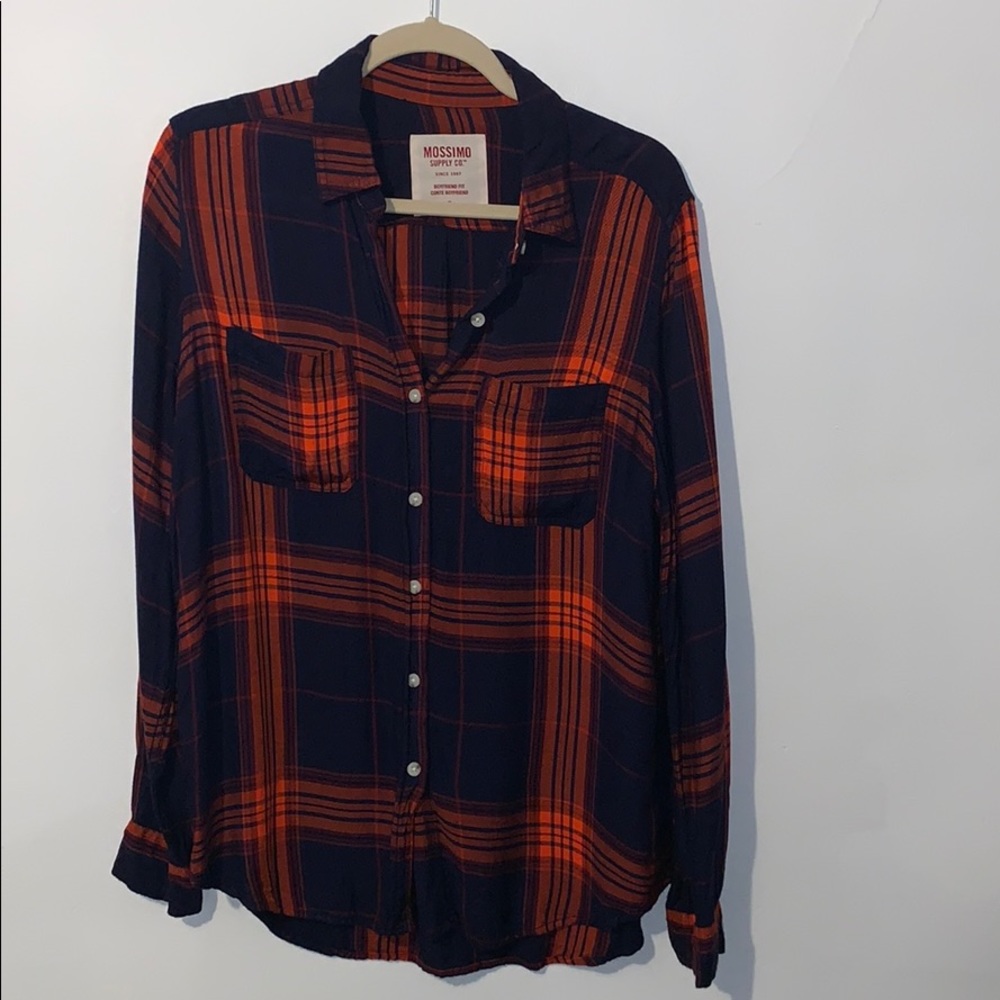 Mossimo supply co plaid button down